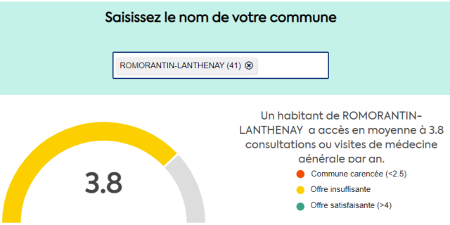 Offre de soins par commune