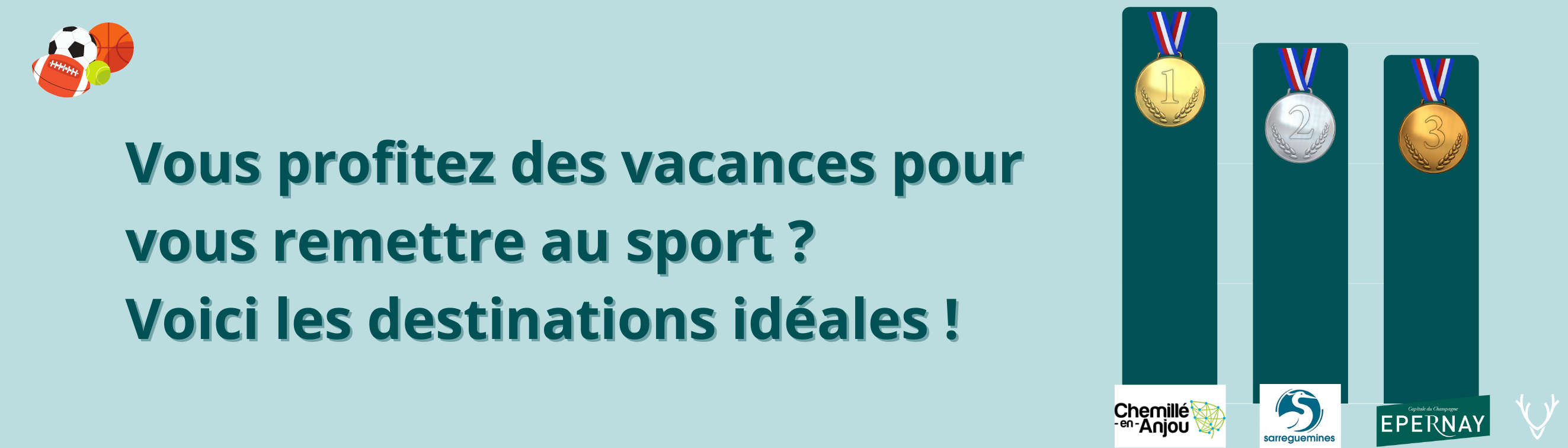 Sportifs, Top 3 des villes moyennes les mieux équipées - destination de vacances