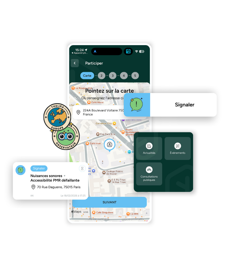 application citoyenne thelma